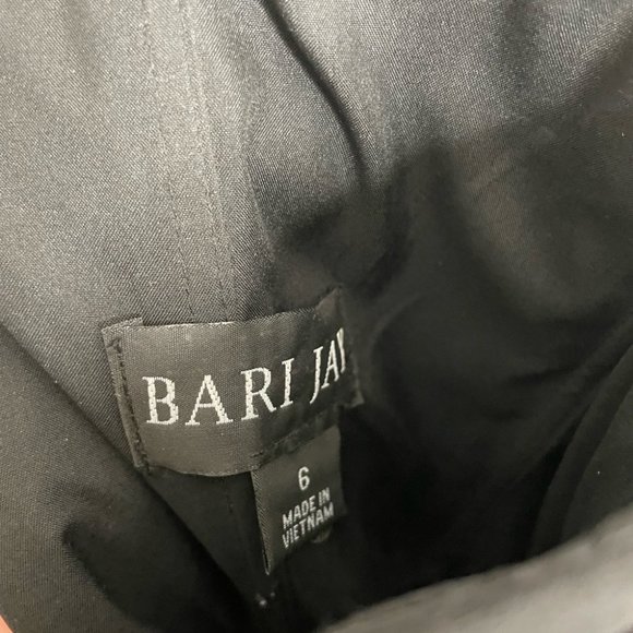 Bari Jay strapless gown maxi dress black size 6 - Picture 4 of 11